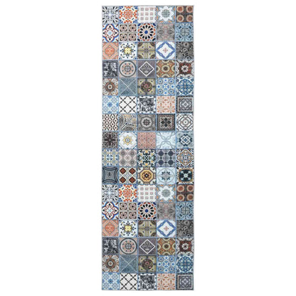 Rug Runner ORIZ 1150 gsm Blue 100% polyester chemical fiber