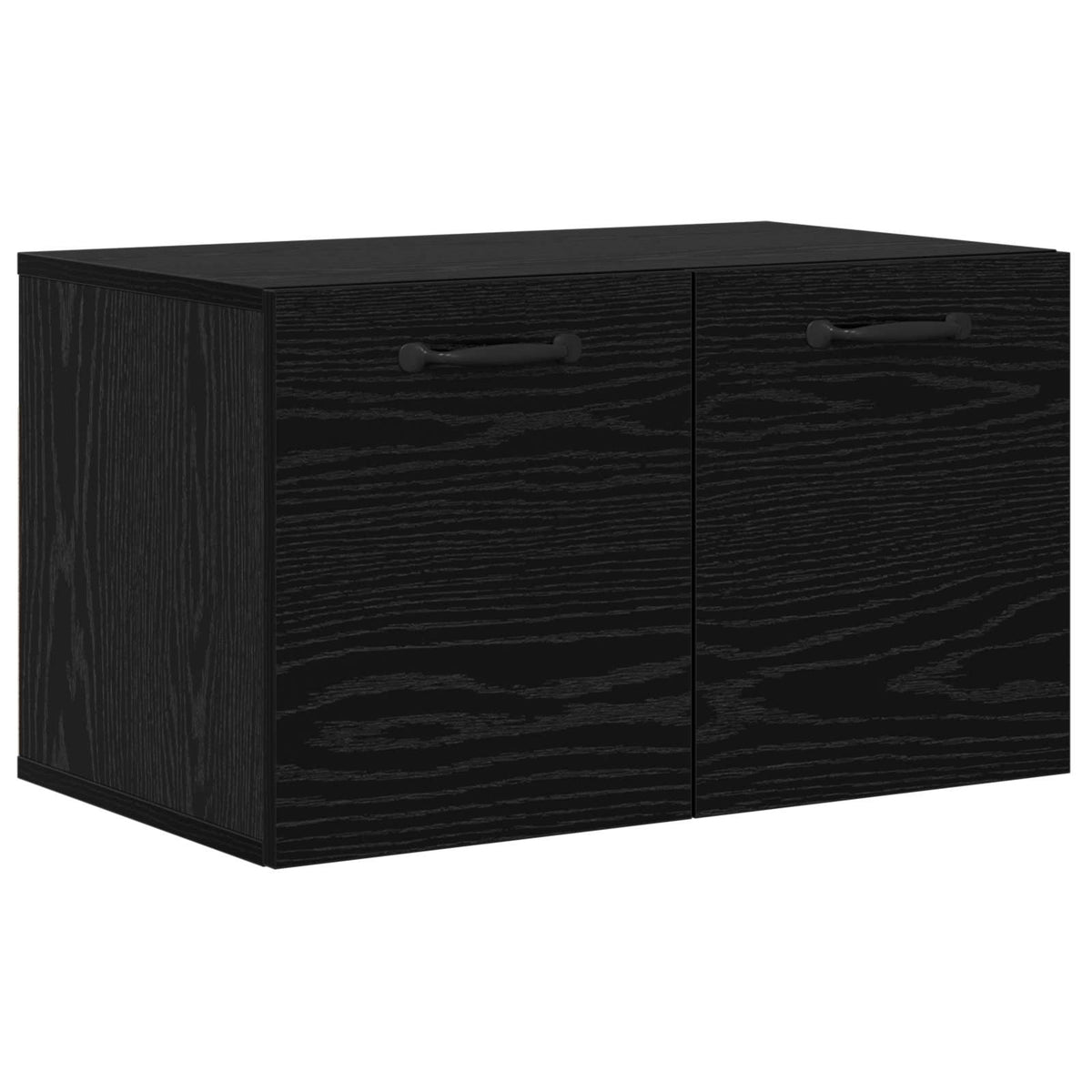 Wall Cabinet 60 x 36.5 x 35 cm Engineered Wood Black Oak