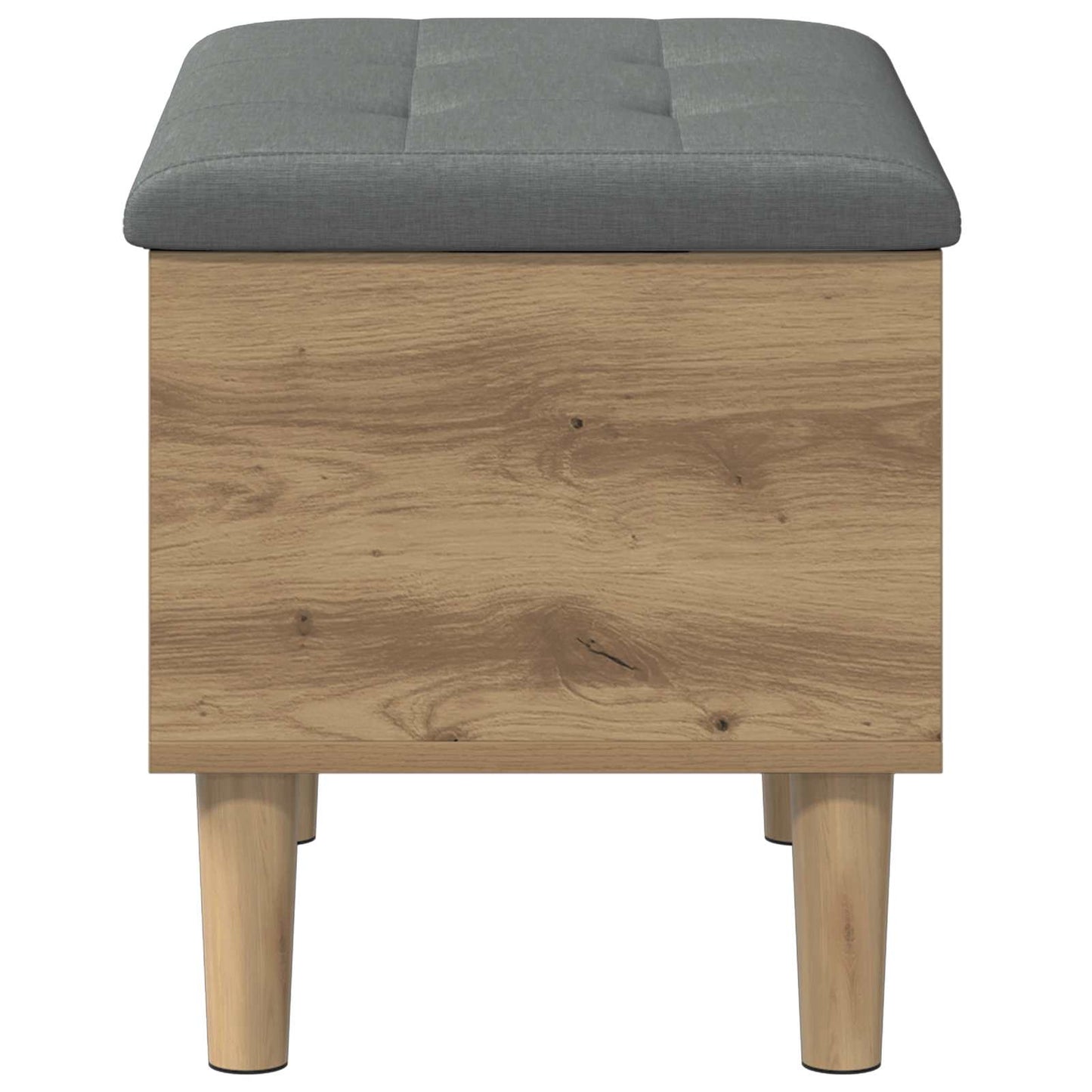 Storage Bench with Cushion Artisan Oak 62 x 42 x 46 cm
