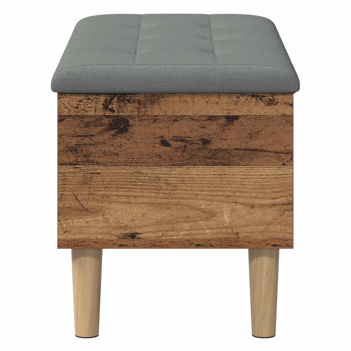 Storage Bench with Cushion Oak Wood 82 x 42 x 46 cm