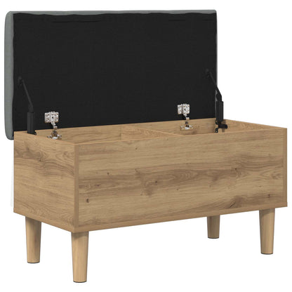 Storage Bench with Cushion Artisan Oak 82 x 42 x 46 cm