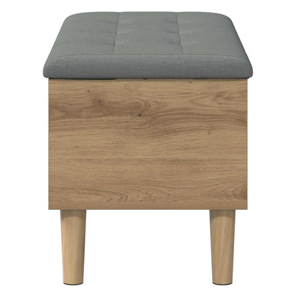 Storage Bench with Cushion Artisan Oak 82 x 42 x 46 cm