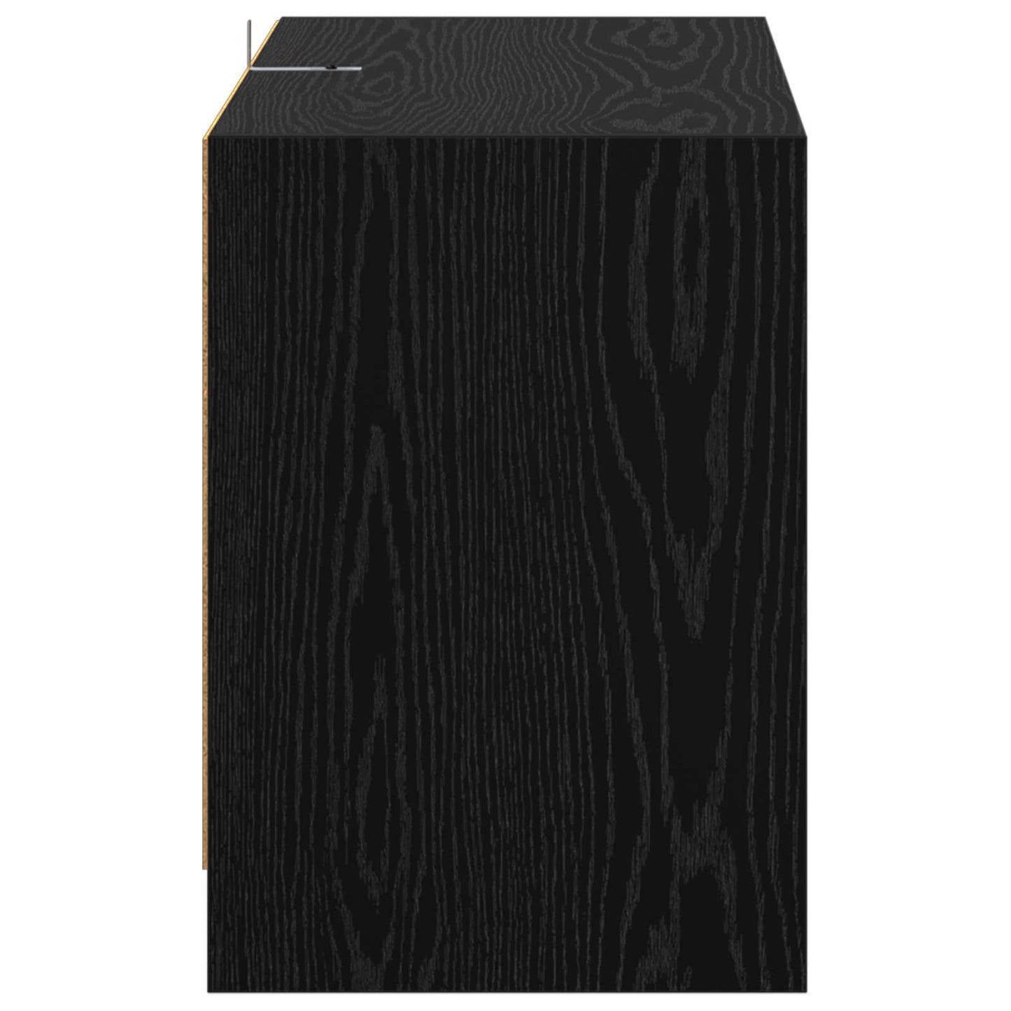 TV Cabinet 147 x 35 x 50 cm Black Oak Engineered Wood