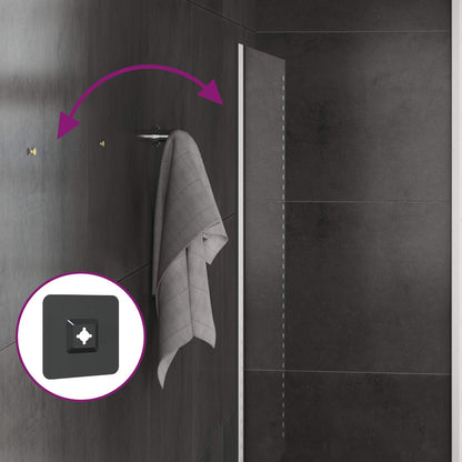 LED Bathroom Mirror Transparent 50 x 30 cm Tempered Glass