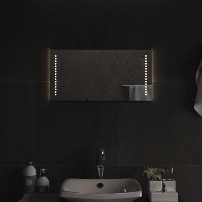 LED Bathroom Mirror Transparent 60 x 30 cm Tempered Glass