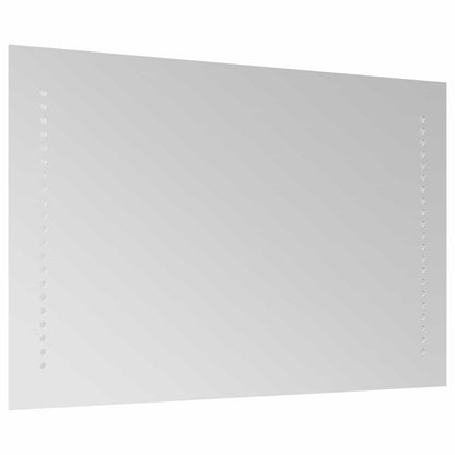 LED Bathroom Mirror Transparent 60 x 40 cm Tempered Glass