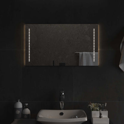 LED Bathroom Mirror Transparent 70 x 40 cm Tempered Glass