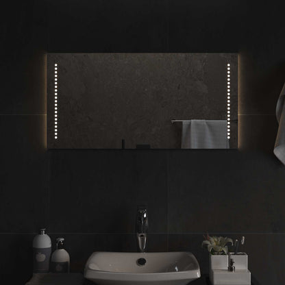 LED Bathroom Mirror Transparent 80 x 40 cm Tempered Glass