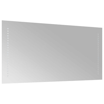LED Bathroom Mirror Transparent 80 x 40 cm Tempered Glass