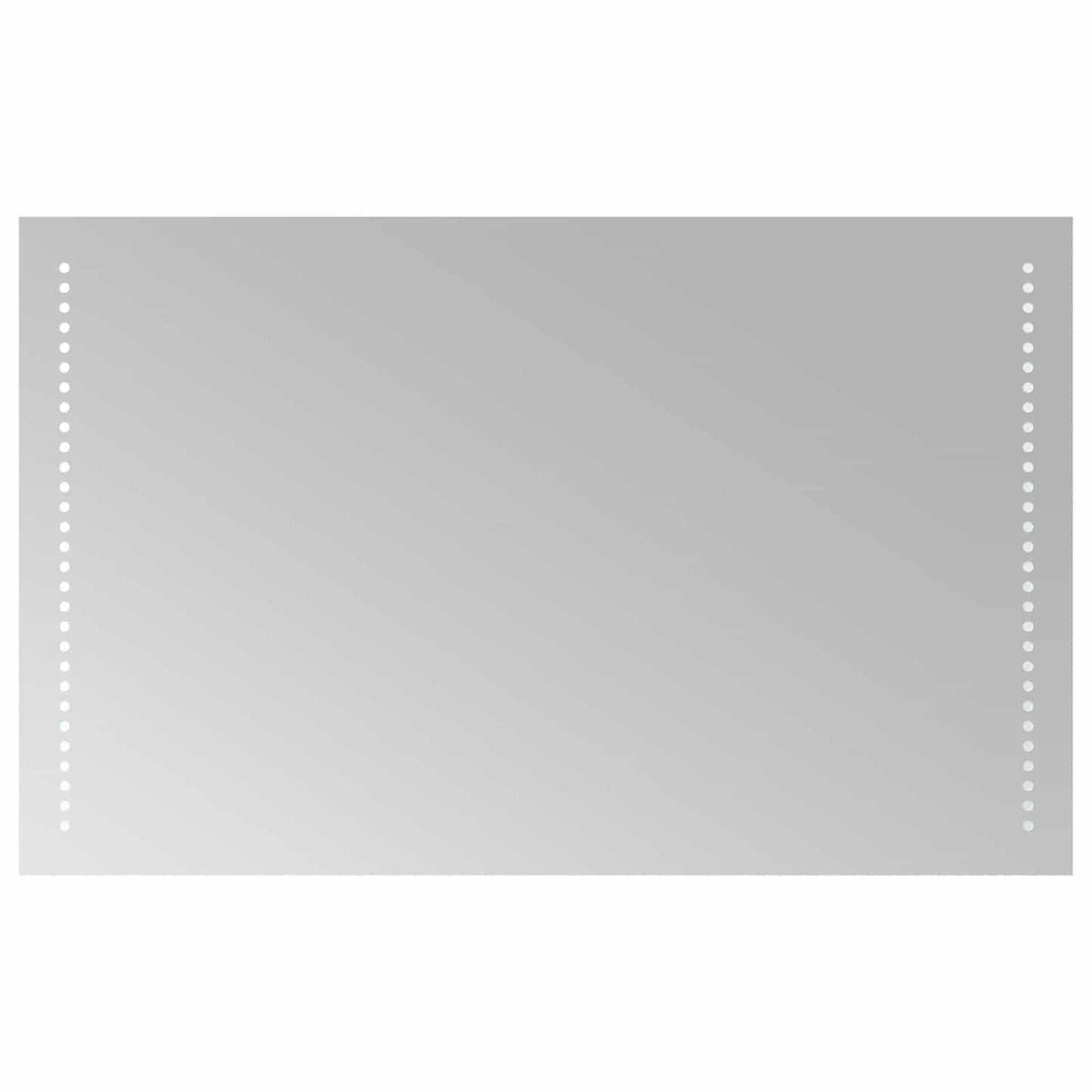 LED Bathroom Mirror Transparent 80 x 50 cm Tempered Glass