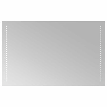 LED Bathroom Mirror Transparent 80 x 50 cm Tempered Glass
