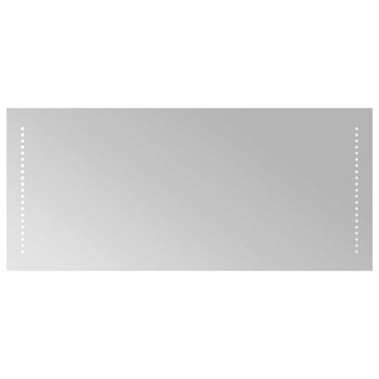 LED Bathroom Mirror Transparent 90 x 40 cm Tempered Glass