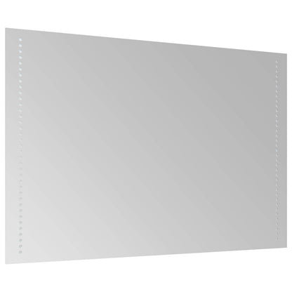 LED Bathroom Mirror Transparent 90 x 60 cm Tempered Glass