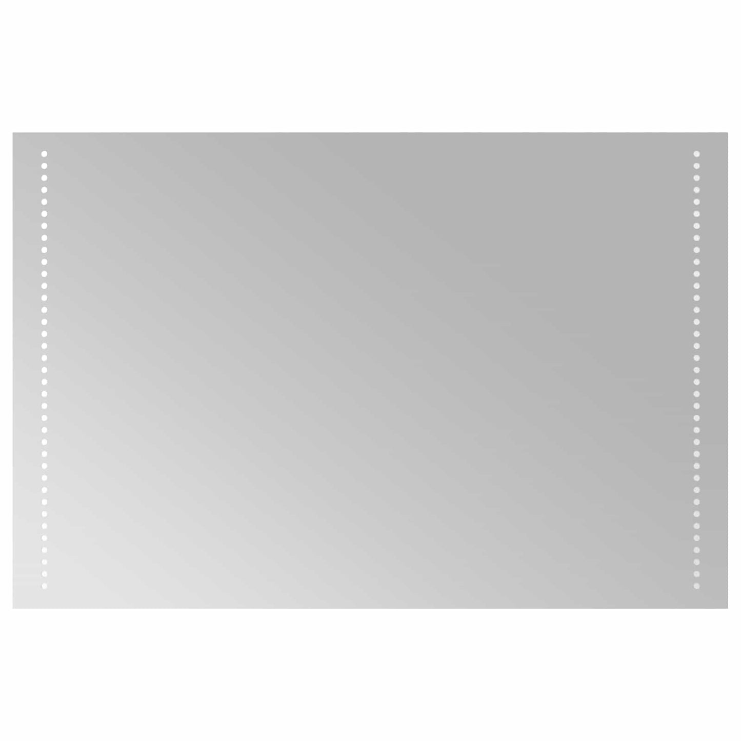 LED Bathroom Mirror Transparent 90 x 60 cm Tempered Glass