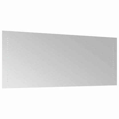LED Bathroom Mirror Transparent 100 x 40 cm Tempered Glass