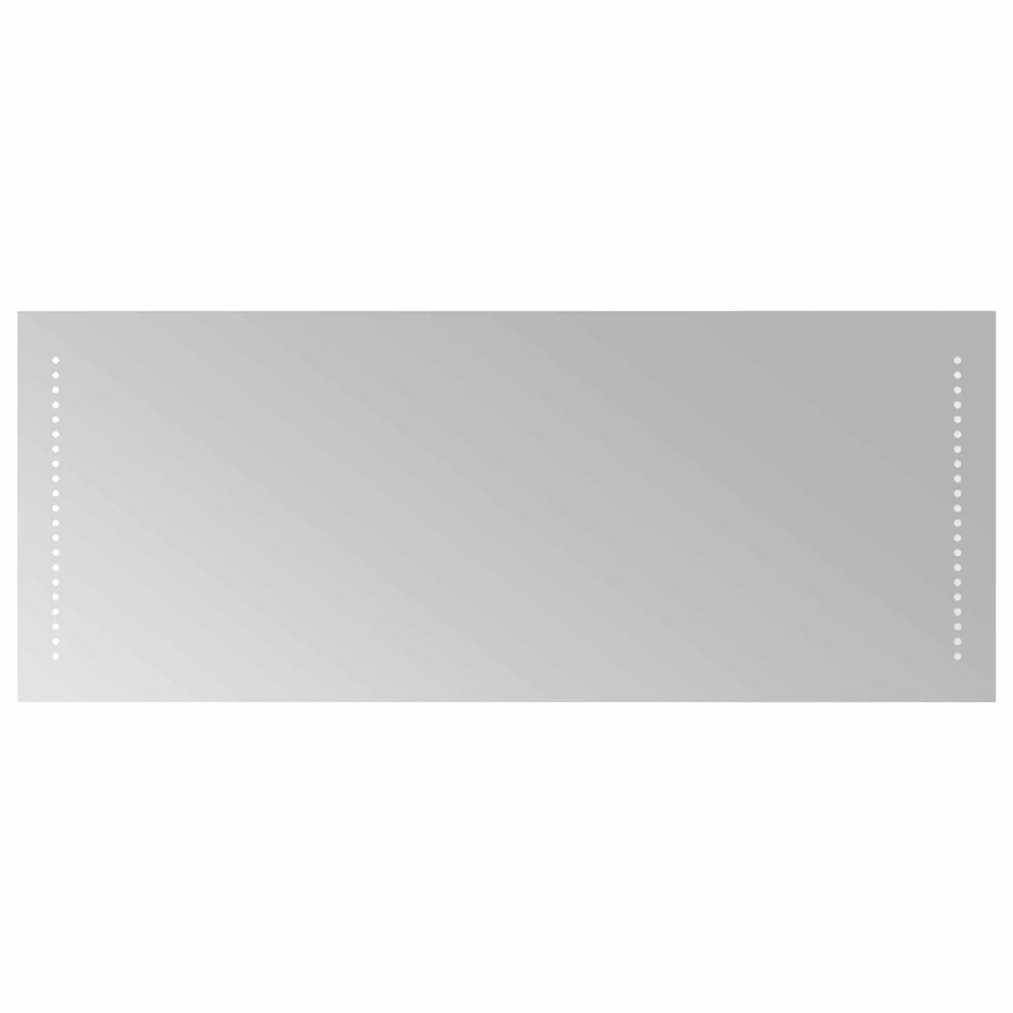 LED Bathroom Mirror Transparent 100 x 40 cm Tempered Glass
