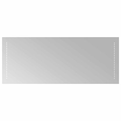 LED Bathroom Mirror Transparent 100 x 40 cm Tempered Glass