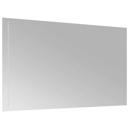 LED Bathroom Mirror Transparent 100 x 60 cm Tempered Glass