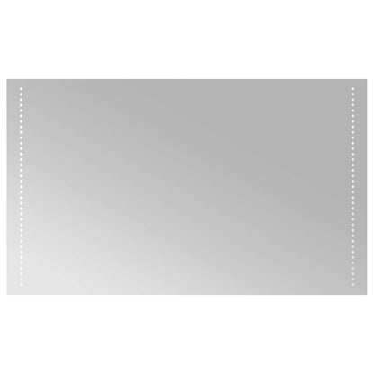 LED Bathroom Mirror Transparent 100 x 60 cm Tempered Glass