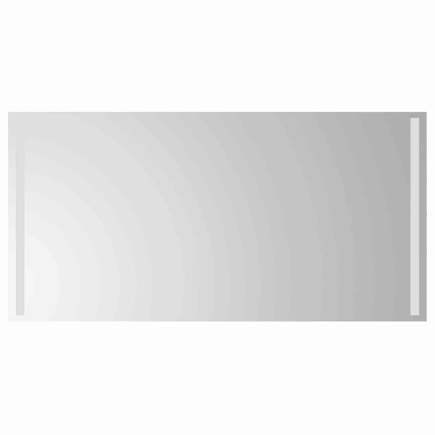 LED Bathroom Mirror Transparent 100 x 60 cm Tempered Glass