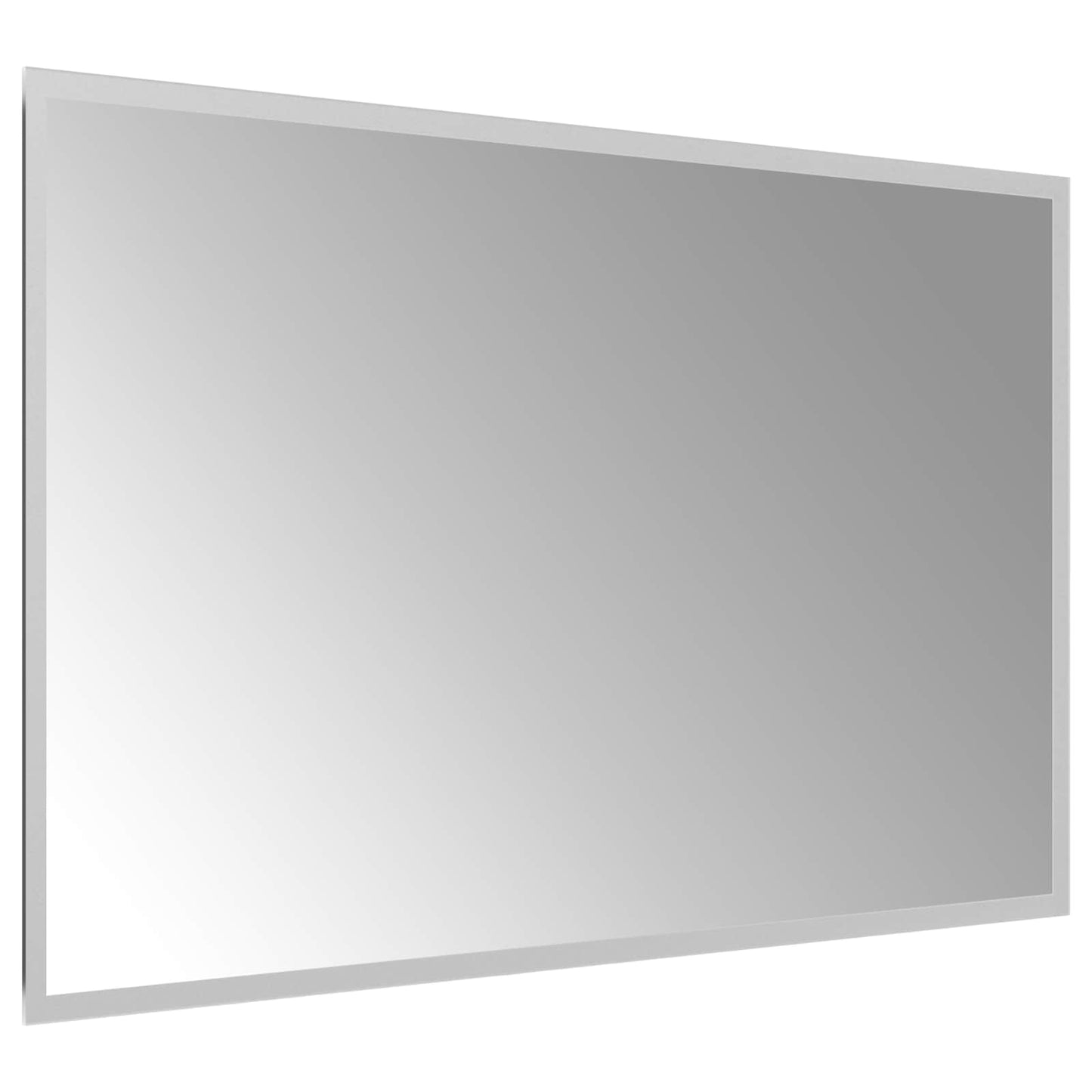 LED Bathroom Mirror Transparent 80 x 50 cm Tempered Glass