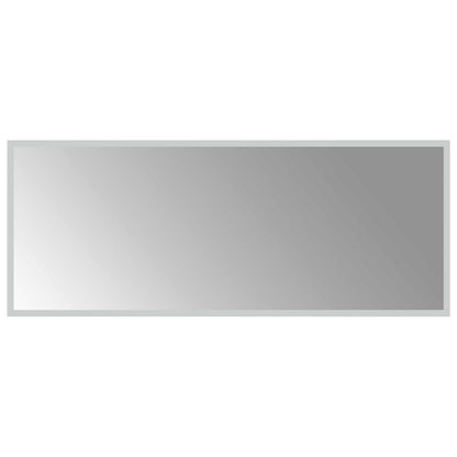 LED Bathroom Mirror Transparent 100 x 40 cm Tempered Glass