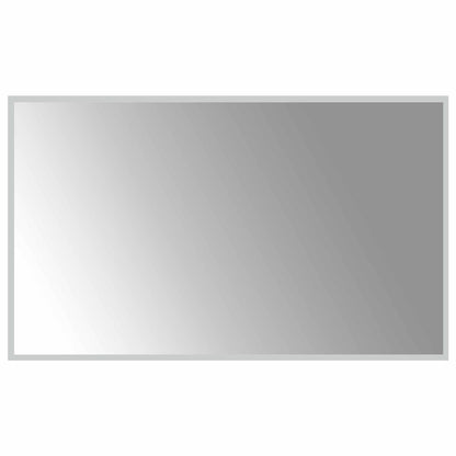 LED Bathroom Mirror Transparent 100 x 60 cm Tempered Glass