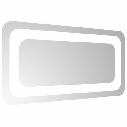 LED Bathroom Mirror Transparent 40 x 20 cm Tempered Glass