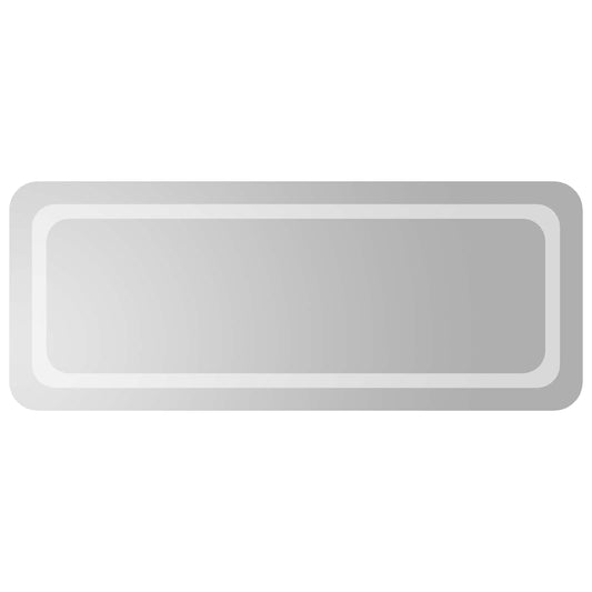 LED Bathroom Mirror Transparent 100 x 40 cm Tempered Glass