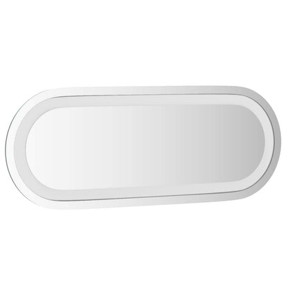 LED Bathroom Mirror Transparent 40 x 15 cm Tempered Glass