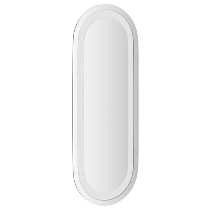 LED Bathroom Mirror Transparent 40 x 15 cm Tempered Glass
