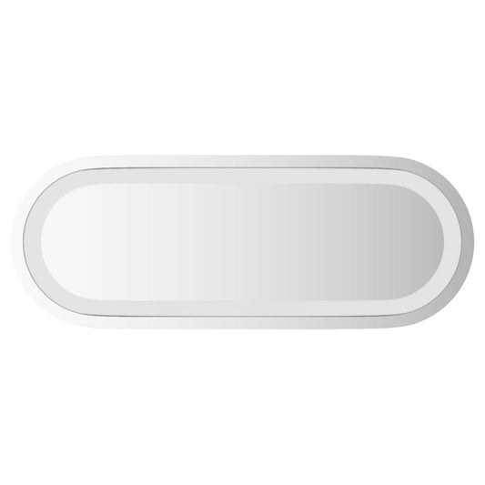LED Bathroom Mirror Transparent 40 x 15 cm Tempered Glass