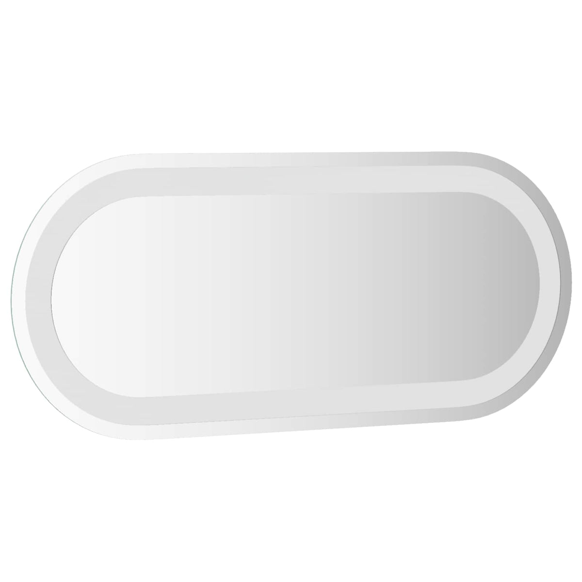LED Bathroom Mirror Transparent 60 x 25 cm Tempered Glass