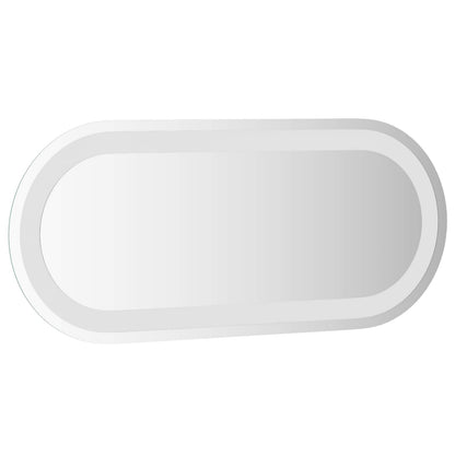 LED Bathroom Mirror Transparent 60 x 25 cm Tempered Glass