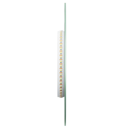 LED Bathroom Mirror Transparent 60 x 25 cm Tempered Glass