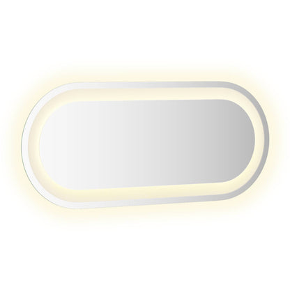 LED Bathroom Mirror Transparent 60 x 25 cm Tempered Glass