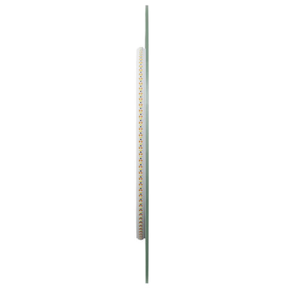 LED Bathroom Mirror Transparent 90 x 40 cm Tempered Glass