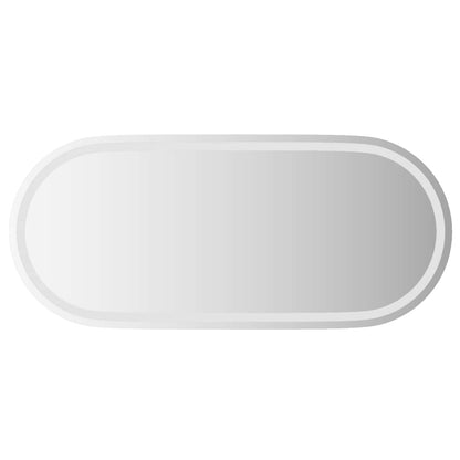 LED Bathroom Mirror Transparent 100 x 45 cm Tempered Glass
