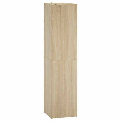 Corner Shelf 4-Tier 31.5 x 31 x 130 cm Engineered Wood