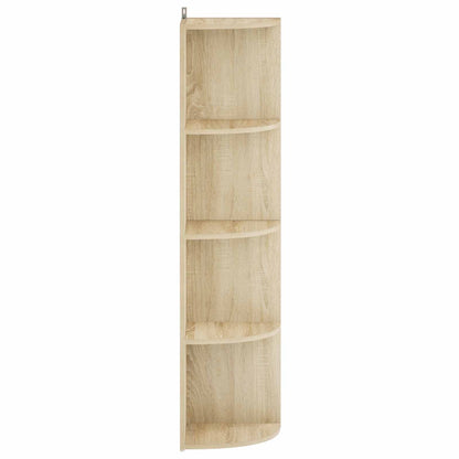 Corner Shelf 4-Tier 31.5 x 31 x 130 cm Engineered Wood