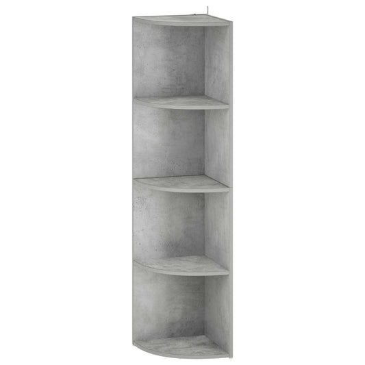 Corner Shelf 4-Tier 31.5 x 31 x 130 cm Engineered Wood