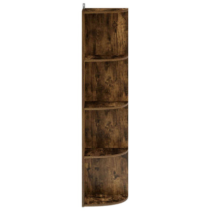 Corner Shelf 4-Tier 31.5 x 31 x 130 cm Engineered Wood