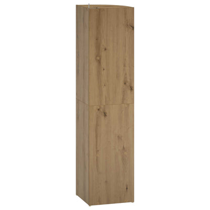Corner Shelf 4-Tier 31.5 x 31 x 130 cm Engineered Wood