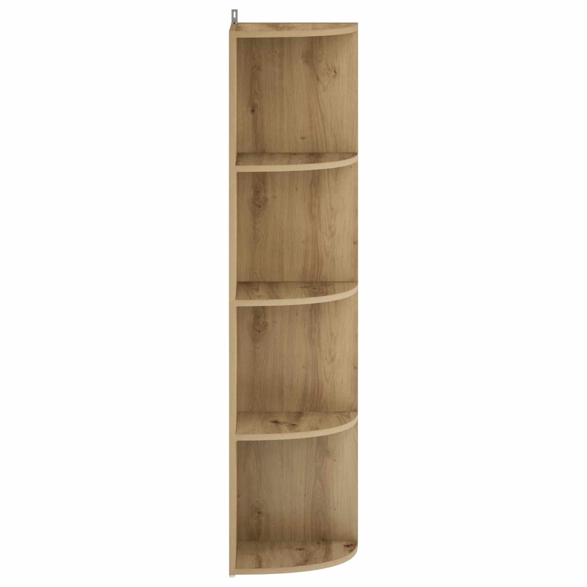 Corner Shelf 4-Tier 31.5 x 31 x 130 cm Engineered Wood