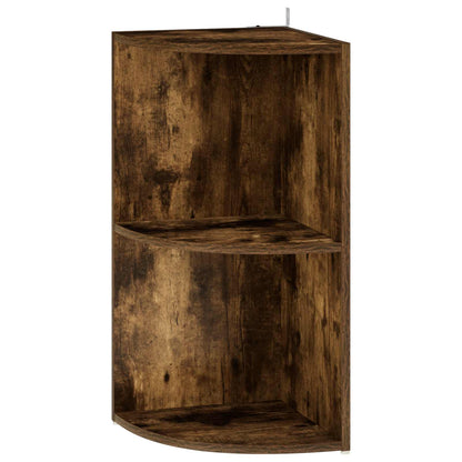 Corner Shelf 2-Tier 31.5 x 31 x 66 cm Engineered Wood