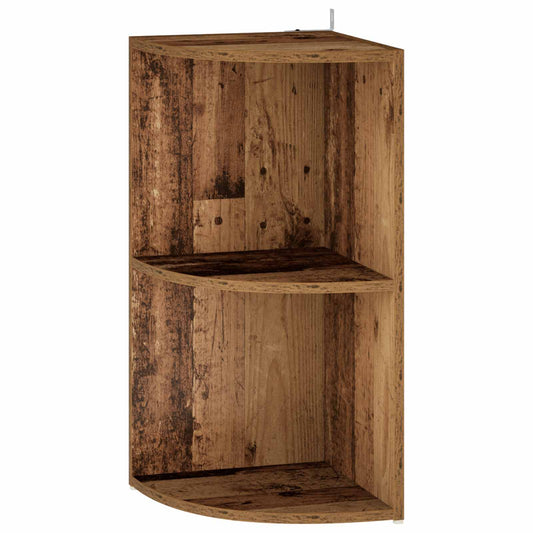 Corner Shelf 2-Tier 31.5 x 31 x 66 cm Engineered Wood Old Wood