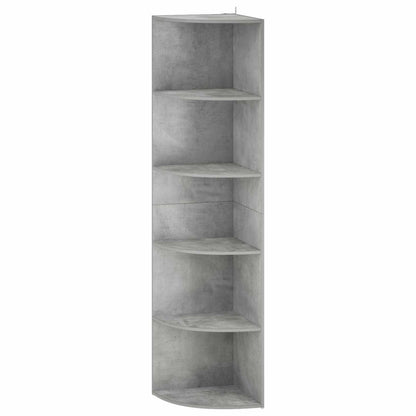 Corner Shelf 5-Tier 41.5 x 41.5 x 178 cm Engineered Wood