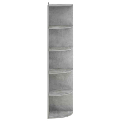 Corner Shelf 5-Tier 41.5 x 41.5 x 178 cm Engineered Wood