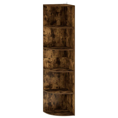 Corner Shelf 5-Tier 41.5 x 41.5 x 178 cm Engineered Wood