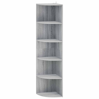 Corner Shelf 5-Tier 41.5 x 41.5 x 178 cm Engineered Wood